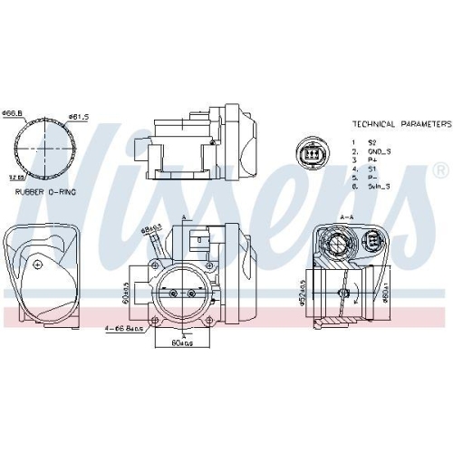 NISSENS Drosselklappenstutzen ** FIRST FIT ** 955139