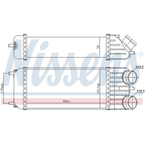 NISSENS Ladeluftk&uuml;hler ** FIRST FIT ** 96612