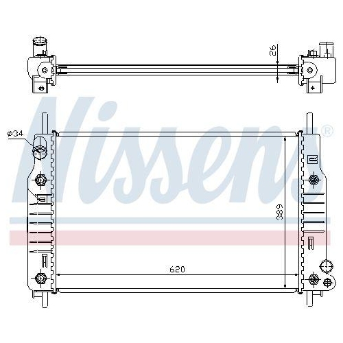 NISSENS K&uuml;hler, Motork&uuml;hlung 62105