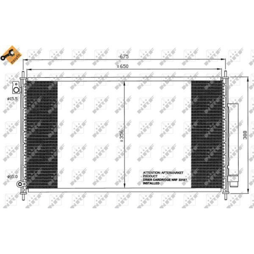 NRF Kondensator, Klimaanlage EASY FIT 35559