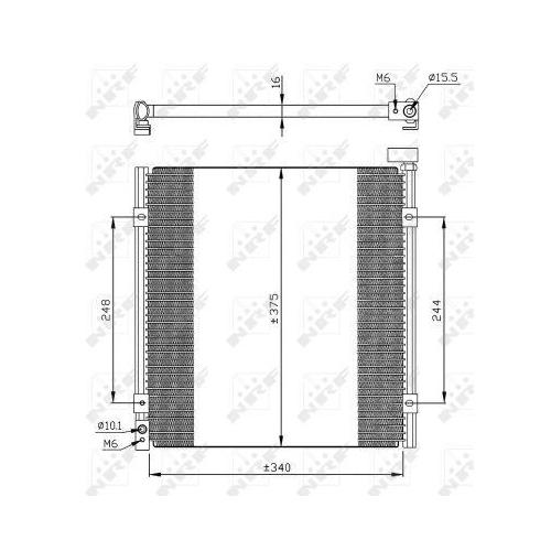NRF Kondensator, Klimaanlage EASY FIT 35264