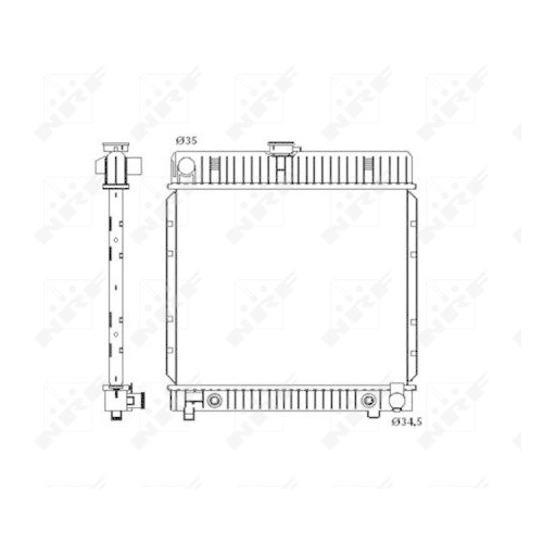 NRF Kühler, Motorkühlung EASY FIT 514250