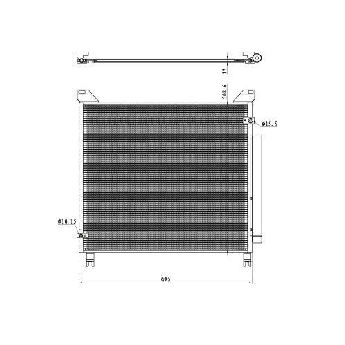 NRF Kondensator, Klimaanlage EASY FIT 350499