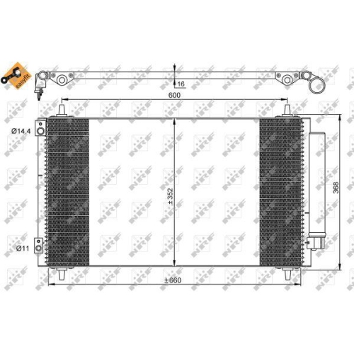 NRF Kondensator, Klimaanlage EASY FIT 35935