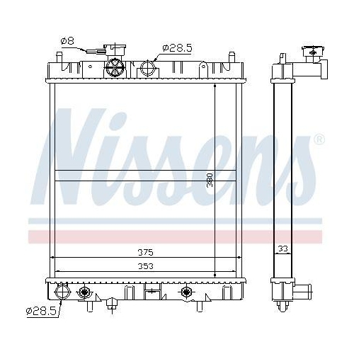 NISSENS K&uuml;hler, Motork&uuml;hlung 629871