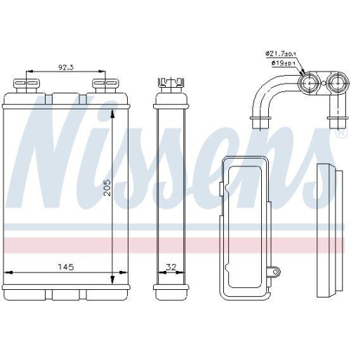 NISSENS W&auml;rmetauscher, Innenraumheizung ** FIRST FIT ** 70520