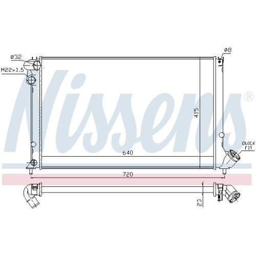 NISSENS K&uuml;hler, Motork&uuml;hlung 63731