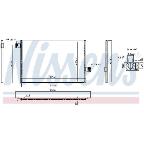 NISSENS Kondensator, Klimaanlage ** FIRST FIT ** 941324
