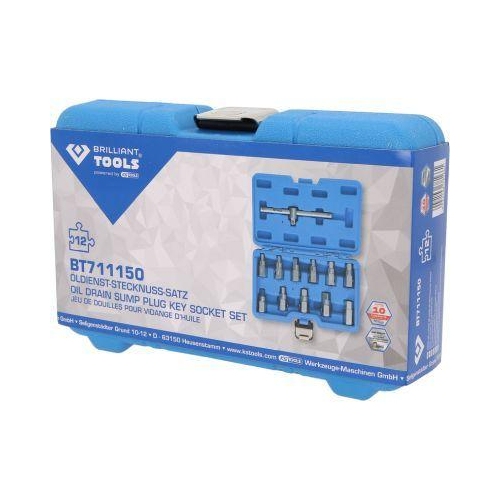 &Ouml;ldienst-Stecknuss-Satz, 12-tlg BRILLIANT TOOLS BT711150