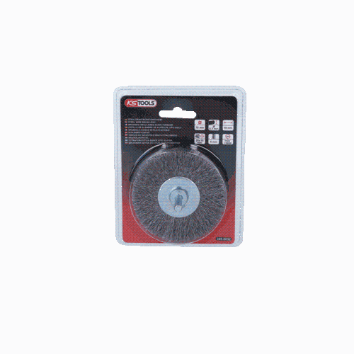 Stahldrahtb&uuml;rstenscheibe 0,3mm, Durchmesser 75mm KS TOOLS 340.0032