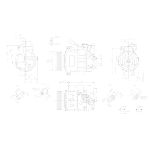 HELLA Kompressor, Klimaanlage >>> Easy2Fit <<< 8FK 366 201-091