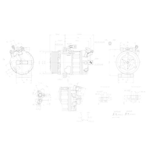 HELLA Kompressor, Klimaanlage >>> Easy2Fit <<< 8FK 366 201-341
