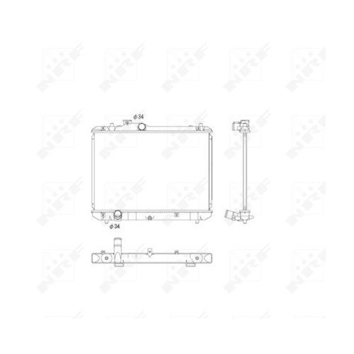 NRF K&uuml;hler, Motork&uuml;hlung EASY FIT 53582