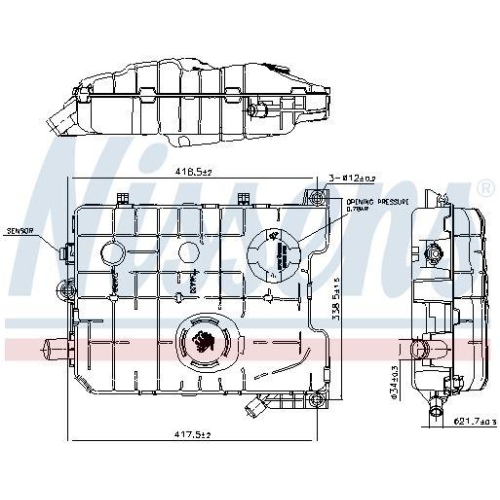 NISSENS Ausgleichsbeh&auml;lter, K&uuml;hlmittel ** FIRST FIT ** 996058