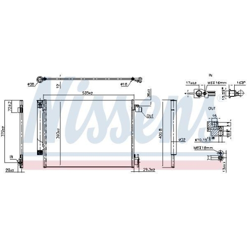 NISSENS Kondensator, Klimaanlage ** FIRST FIT ** 941358