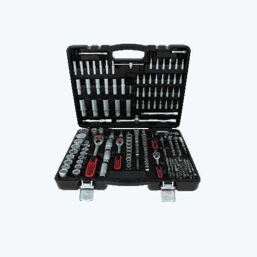 1/4 Zoll+3/8 Zoll+1/2 Zoll Steckschl&uuml;ssel-Satz, 255-tlg KS TOOLS 916.0255