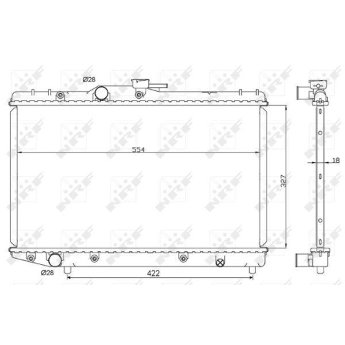 NRF Kühler, Motorkühlung EASY FIT 506725