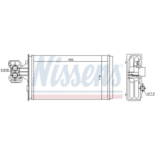 NISSENS W&auml;rmetauscher, Innenraumheizung 71803