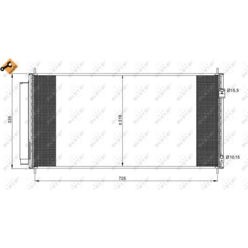 NRF Kondensator, Klimaanlage EASY FIT 35943