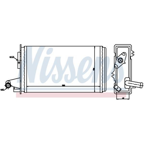 NISSENS W&auml;rmetauscher, Innenraumheizung ** FIRST FIT ** 71438