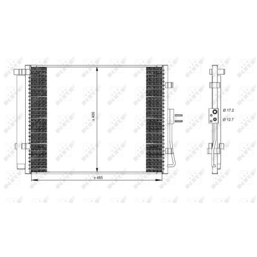 NRF Kondensator, Klimaanlage EASY FIT 35984