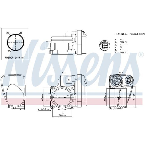 NISSENS Drosselklappenstutzen ** FIRST FIT ** 955098