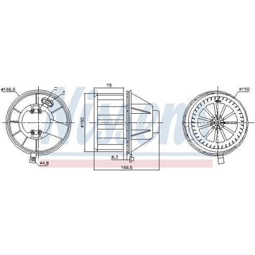 NISSENS Innenraumgebläse 87832