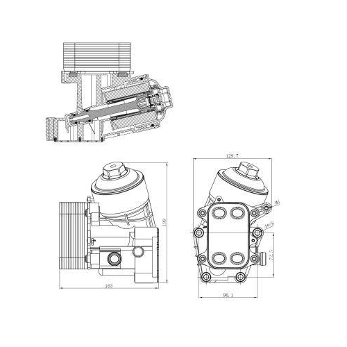 NRF Gehäuse, Ölfilter EASY FIT 31847