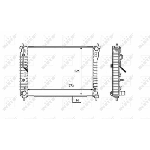 NRF K&uuml;hler, Motork&uuml;hlung EASY FIT 58449