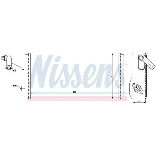 NISSENS W&auml;rmetauscher, Innenraumheizung ** FIRST FIT ** 71808