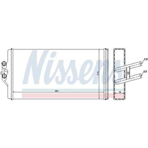 NISSENS Wärmetauscher, Innenraumheizung 72005