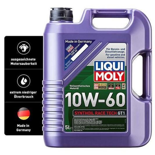 Liqui Moly Synthoil Race Tech GT1 Motoröl 10W-60, 15-Liter 3 Kanister Art.Nr. 13