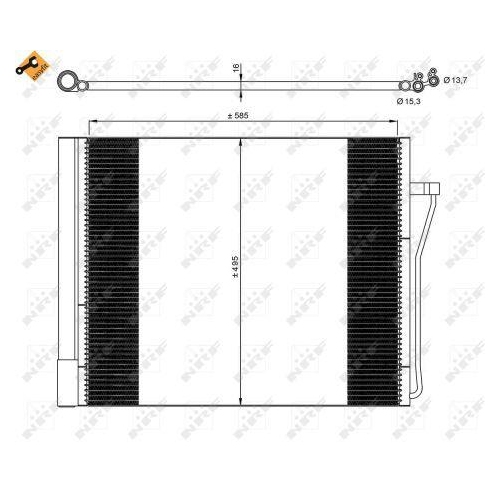 NRF Kondensator, Klimaanlage EASY FIT 350077