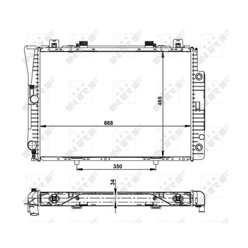 NRF Kühler, Motorkühlung EASY FIT 55332
