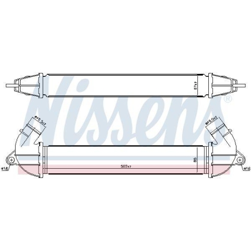 NISSENS Ladeluftk&uuml;hler ** FIRST FIT ** 96736