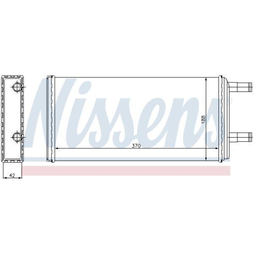 NISSENS W&auml;rmetauscher, Innenraumheizung 73621