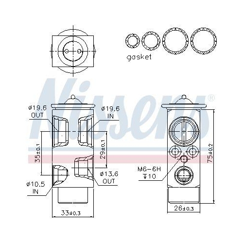 NISSENS Expansionsventil, Klimaanlage ** FIRST FIT ** 999328