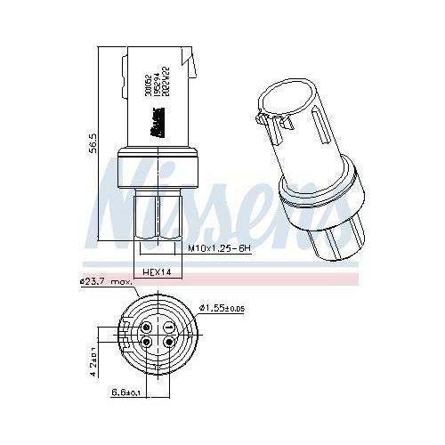 NISSENS Druckschalter, Klimaanlage ** FIRST FIT ** 301052
