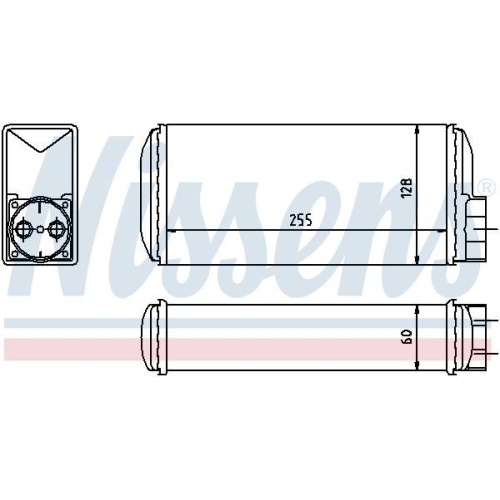 NISSENS Wärmetauscher, Innenraumheizung 73650