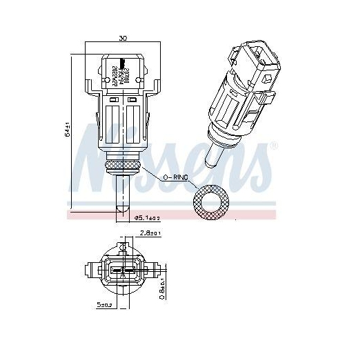 NISSENS Sensor, Kühlmitteltemperatur ** FIRST FIT ** 207010