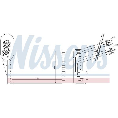 NISSENS Wärmetauscher, Innenraumheizung 73850