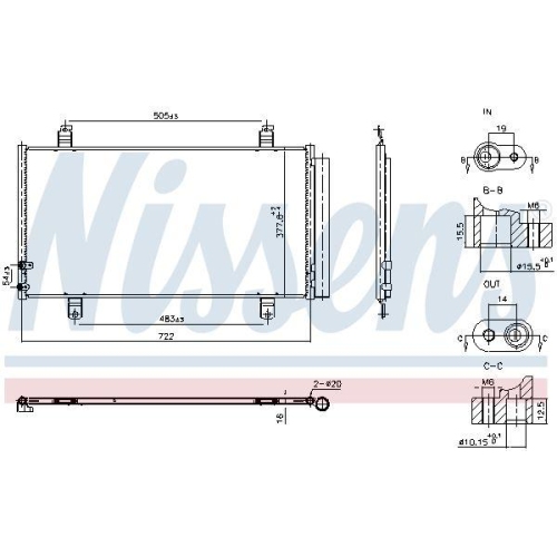 NISSENS Kondensator, Klimaanlage ** FIRST FIT ** 940865