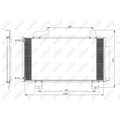 NRF Kondensator, Klimaanlage EASY FIT 350097
