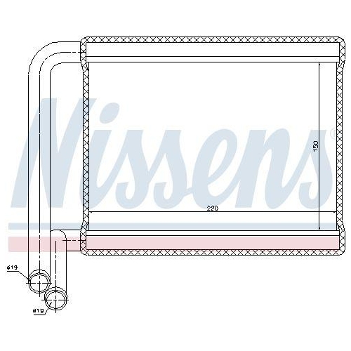 NISSENS W&auml;rmetauscher, Innenraumheizung 77527