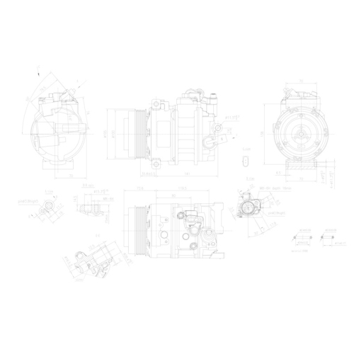 HELLA Kompressor, Klimaanlage >>> Easy2Fit <<< 8FK 366 201-191