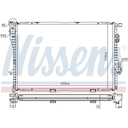 NISSENS Kühler, Motorkühlung ** FIRST FIT ** 60603A