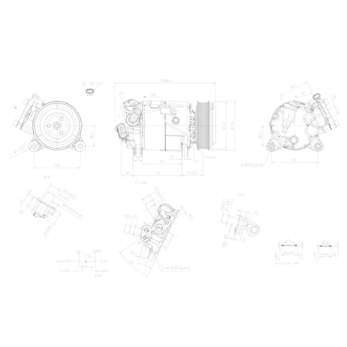 HELLA Kompressor, Klimaanlage >>> Easy2Fit <<< 8FK 366 201-871