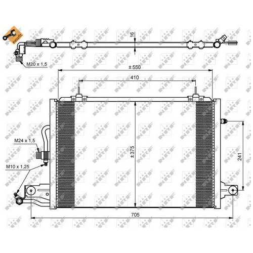 NRF Kondensator, Klimaanlage EASY FIT 35031