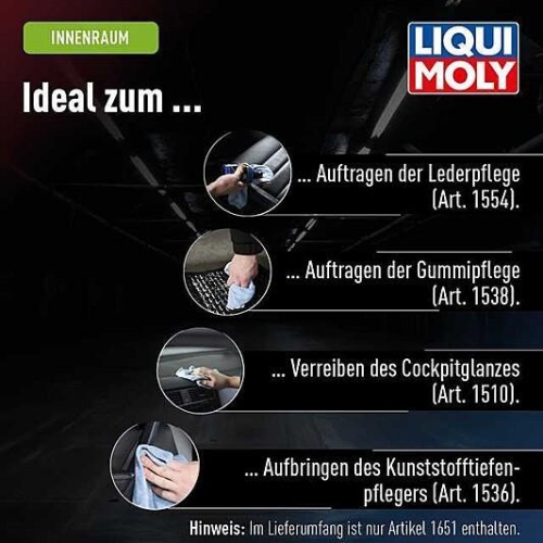 LIQUI MOLY Microfasertuch 1651 Reinigungstuch Autopflege Tuch