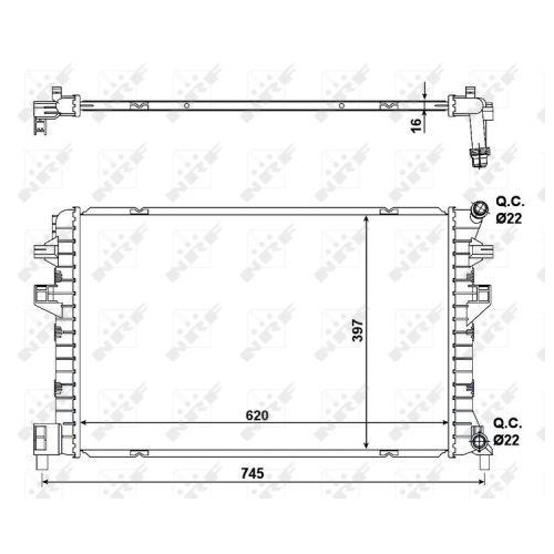 NRF Kühler, Motorkühlung EASY FIT 58471